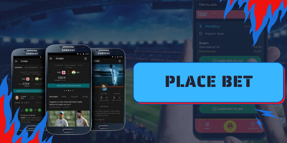 cricket in a mobile app