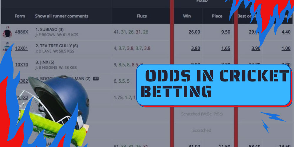 odds in cricket betting
